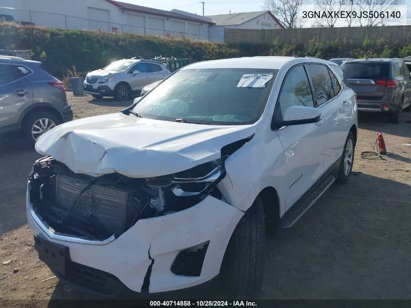 2018 Chevrolet Equinox Lt VIN: 3GNAXKEX9JS506140 Lot: 40714858