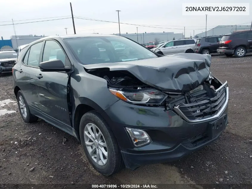 2018 Chevrolet Equinox Ls VIN: 2GNAXREV2J6297202 Lot: 40719896