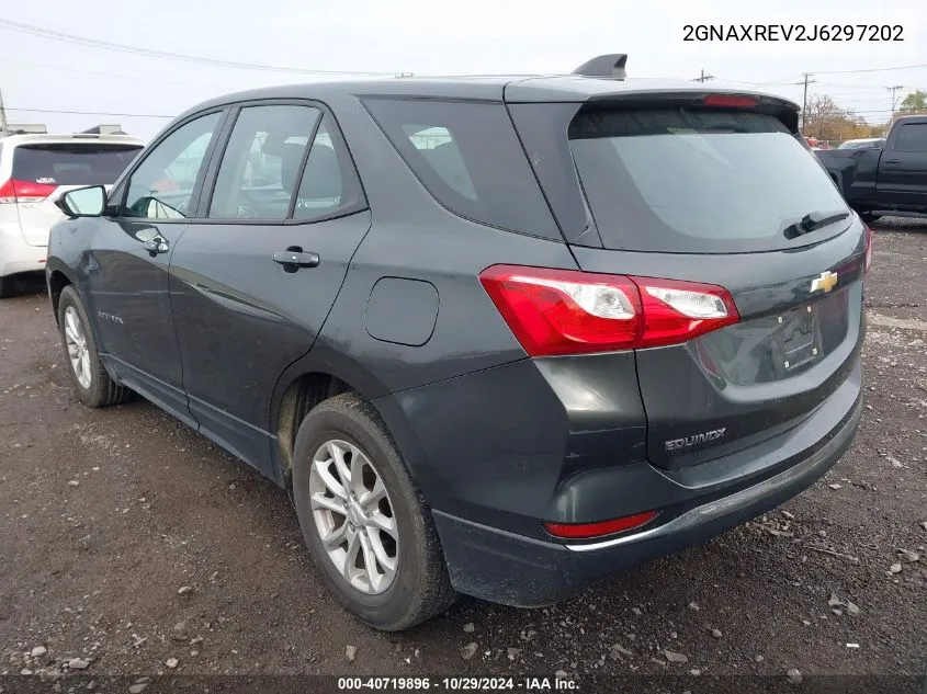 2018 Chevrolet Equinox Ls VIN: 2GNAXREV2J6297202 Lot: 40719896