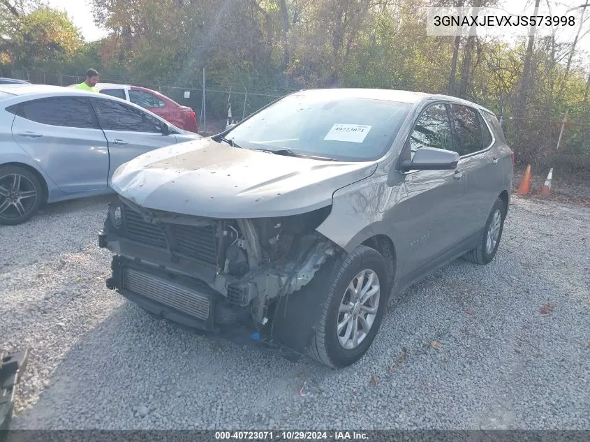 2018 Chevrolet Equinox Lt VIN: 3GNAXJEVXJS573998 Lot: 40723071