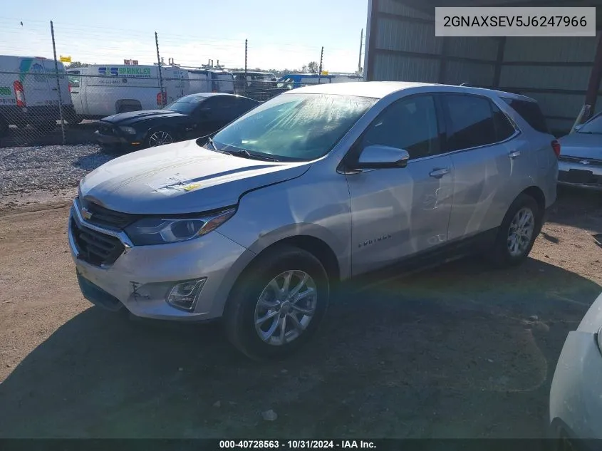 2018 Chevrolet Equinox Lt VIN: 2GNAXSEV5J6247966 Lot: 40728563