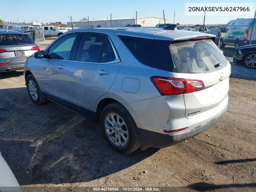 2018 Chevrolet Equinox Lt VIN: 2GNAXSEV5J6247966 Lot: 40728563