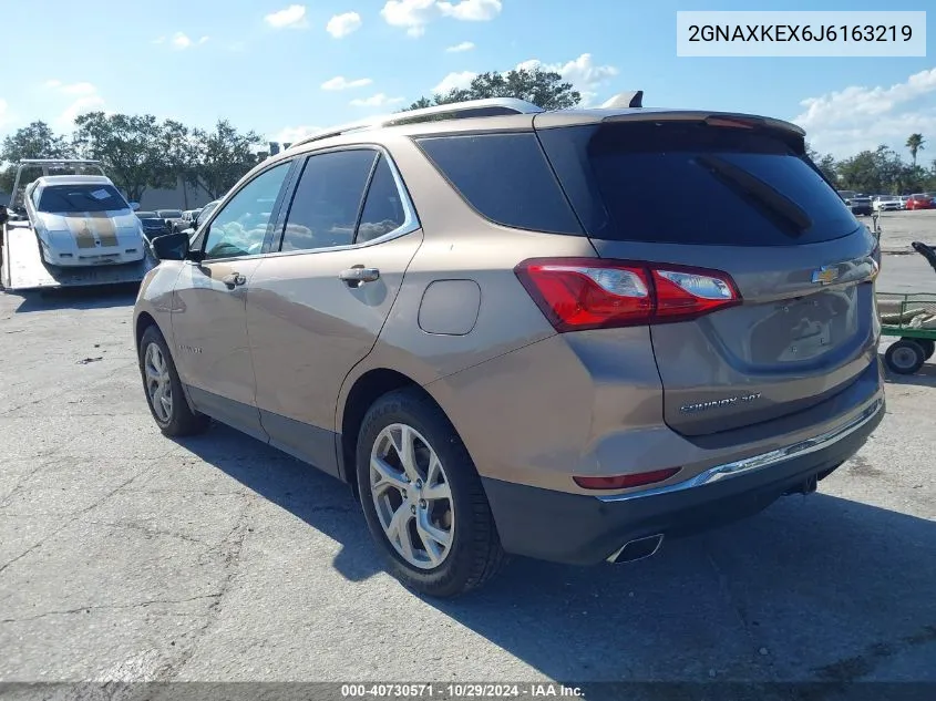 2018 Chevrolet Equinox Lt VIN: 2GNAXKEX6J6163219 Lot: 40730571