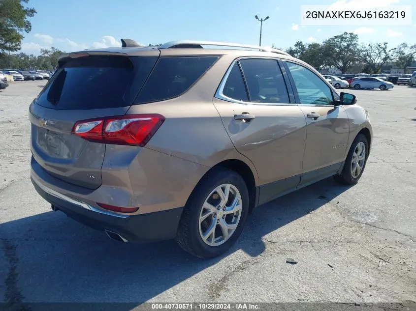 2018 Chevrolet Equinox Lt VIN: 2GNAXKEX6J6163219 Lot: 40730571