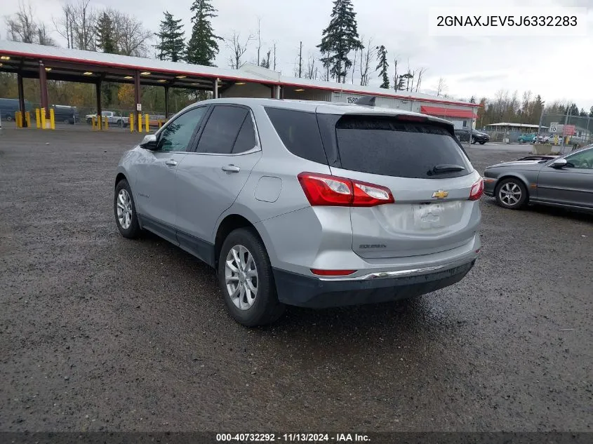 2018 Chevrolet Equinox Lt VIN: 2GNAXJEV5J6332283 Lot: 40732292