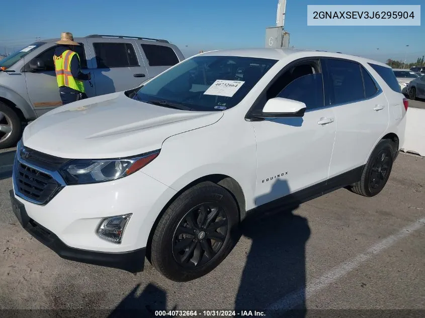 2018 Chevrolet Equinox Lt VIN: 2GNAXSEV3J6295904 Lot: 40732664