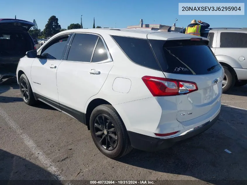 2018 Chevrolet Equinox Lt VIN: 2GNAXSEV3J6295904 Lot: 40732664