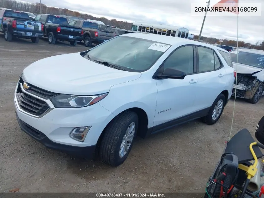 2018 Chevrolet Equinox Ls VIN: 2GNAXREV4J6168099 Lot: 40733437