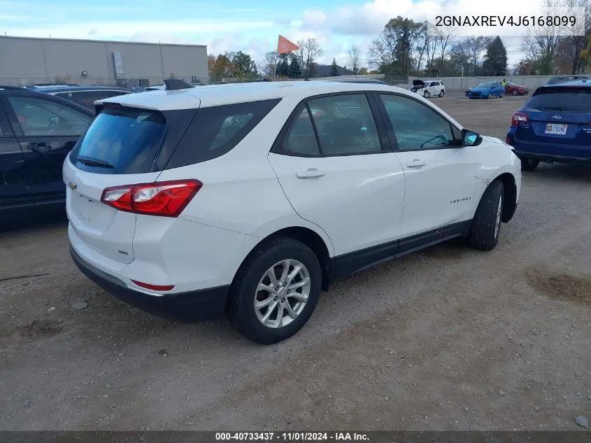 2018 Chevrolet Equinox Ls VIN: 2GNAXREV4J6168099 Lot: 40733437