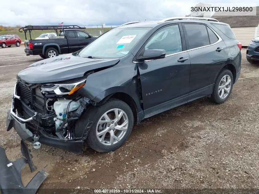 2018 Chevrolet Equinox Lt VIN: 3GNAXTEX1JL298500 Lot: 40735259