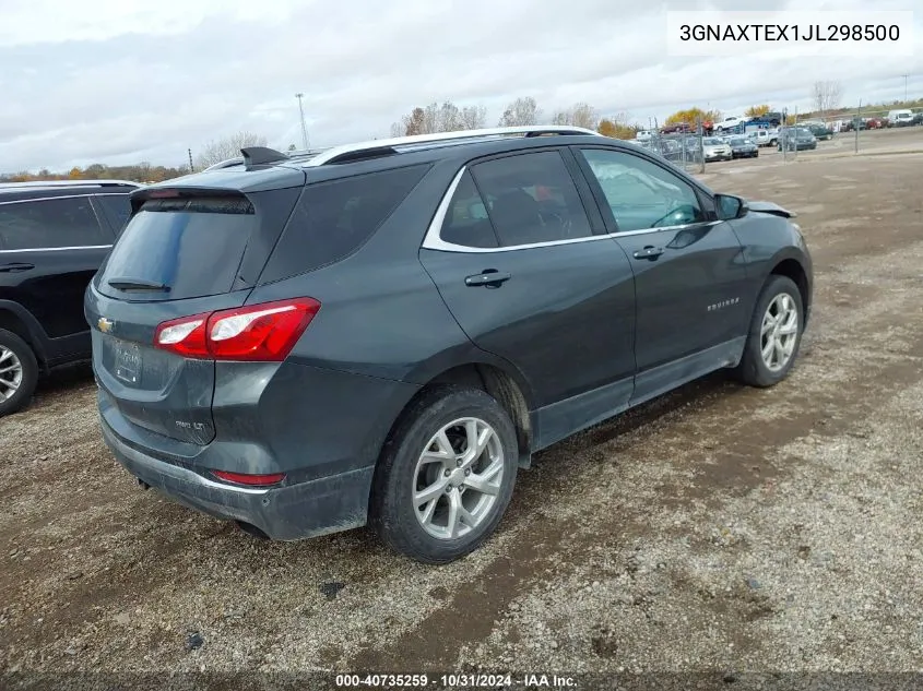 2018 Chevrolet Equinox Lt VIN: 3GNAXTEX1JL298500 Lot: 40735259