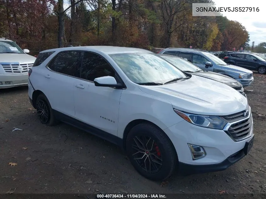 2018 Chevrolet Equinox Lt VIN: 3GNAXJEV5JS527916 Lot: 40736434