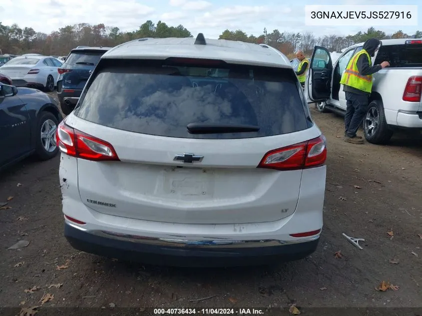 2018 Chevrolet Equinox Lt VIN: 3GNAXJEV5JS527916 Lot: 40736434