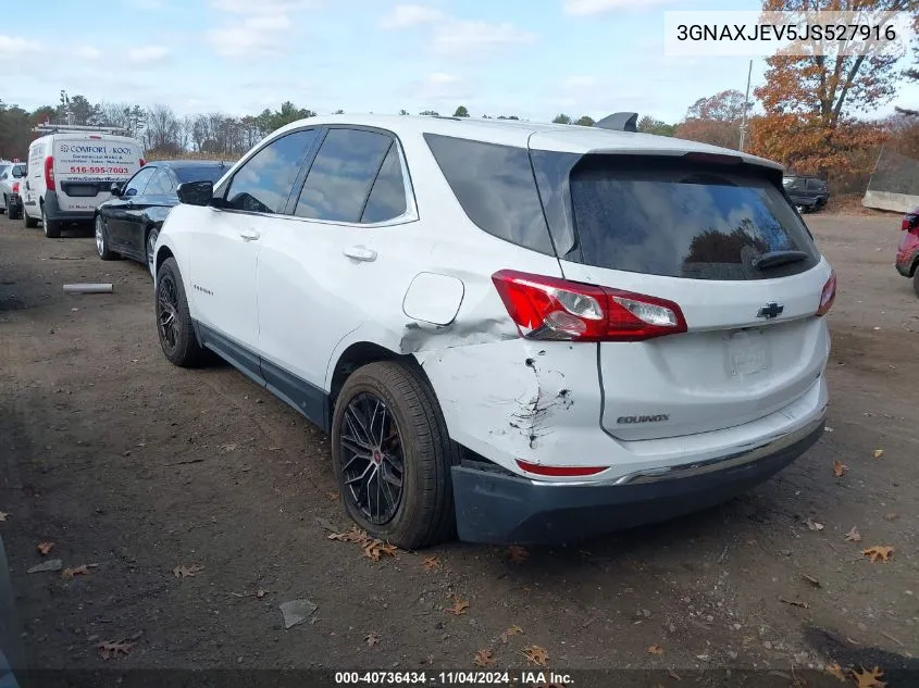 2018 Chevrolet Equinox Lt VIN: 3GNAXJEV5JS527916 Lot: 40736434