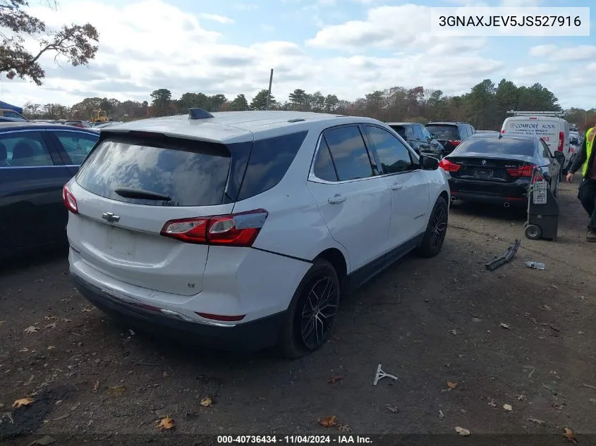 2018 Chevrolet Equinox Lt VIN: 3GNAXJEV5JS527916 Lot: 40736434