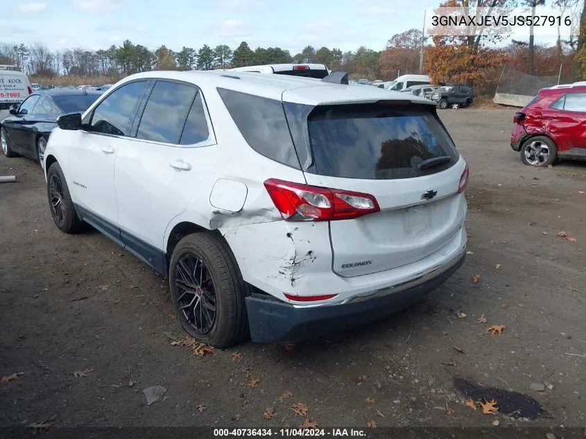 2018 Chevrolet Equinox Lt VIN: 3GNAXJEV5JS527916 Lot: 40736434