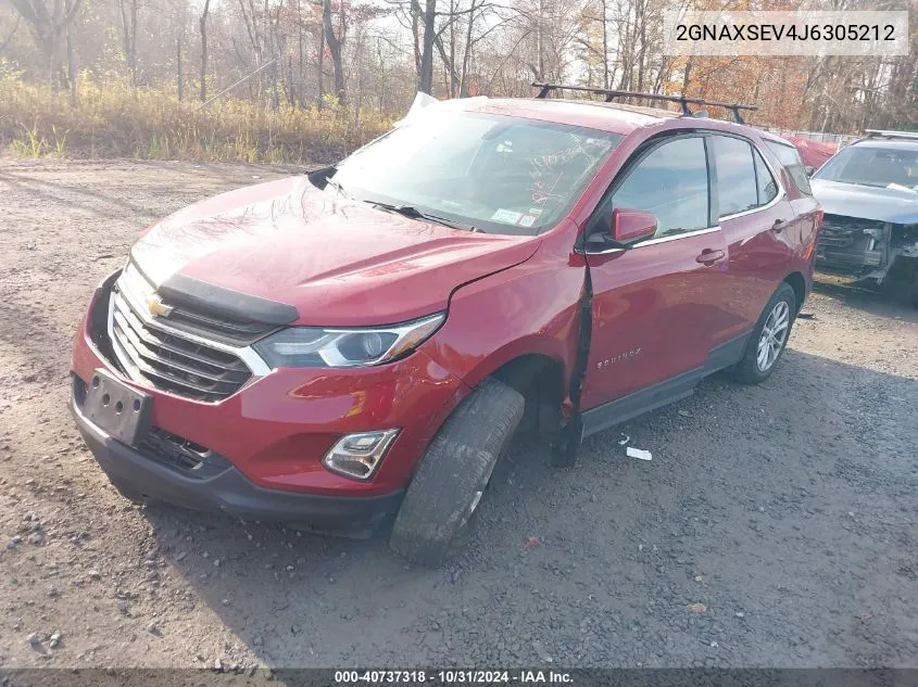 2018 Chevrolet Equinox Lt VIN: 2GNAXSEV4J6305212 Lot: 40737318