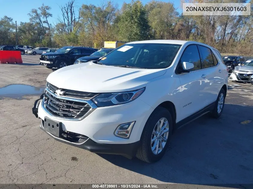 2018 Chevrolet Equinox Lt VIN: 2GNAXSEVXJ6301603 Lot: 40739981