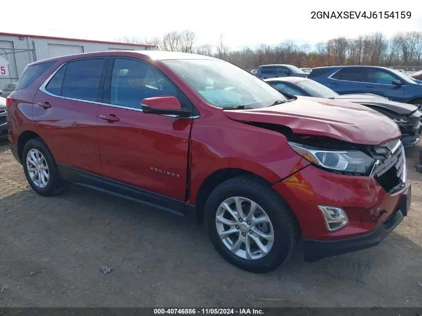 2018 Chevrolet Equinox Lt VIN: 2GNAXSEV4J6154159 Lot: 40746886