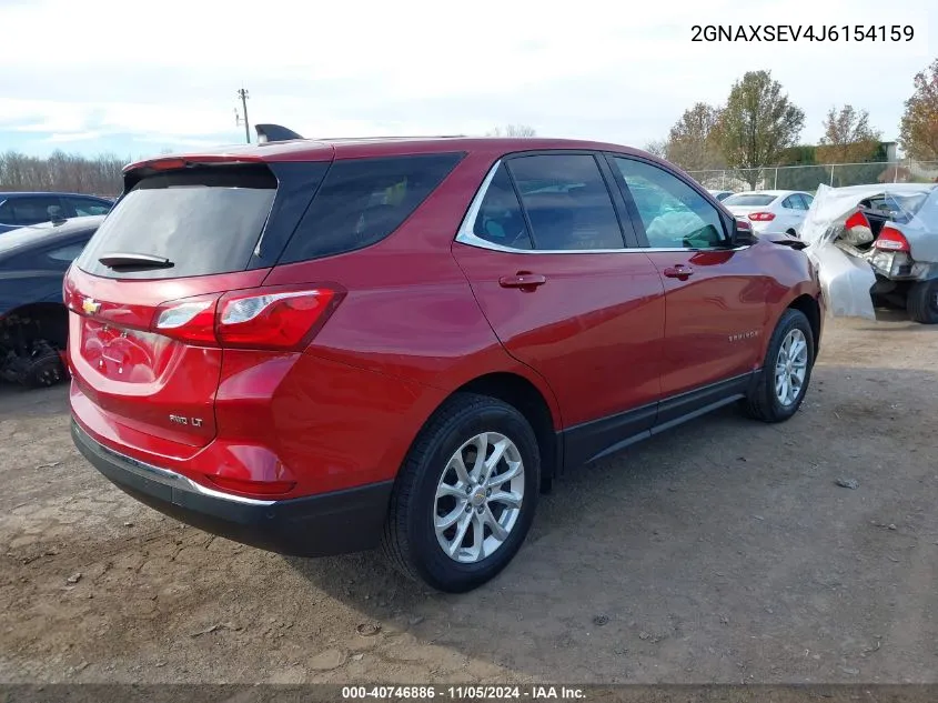 2018 Chevrolet Equinox Lt VIN: 2GNAXSEV4J6154159 Lot: 40746886