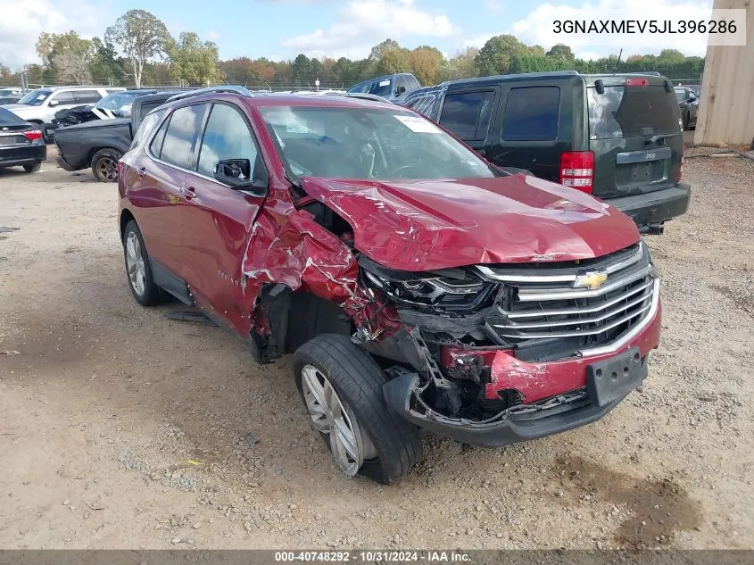 2018 Chevrolet Equinox Premier VIN: 3GNAXMEV5JL396286 Lot: 40748292