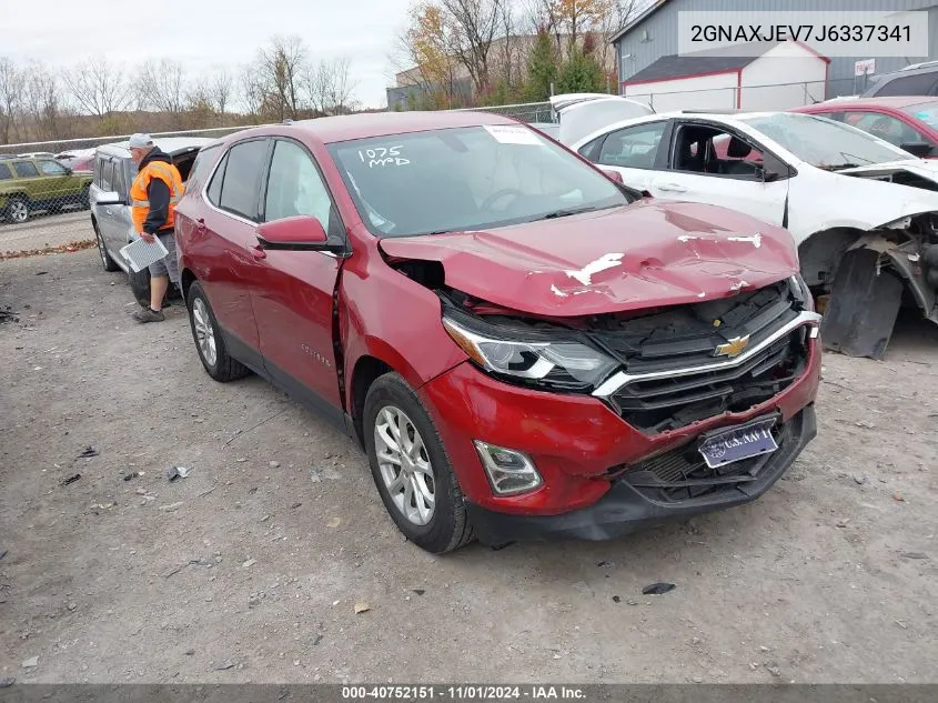 2018 Chevrolet Equinox Lt VIN: 2GNAXJEV7J6337341 Lot: 40752151