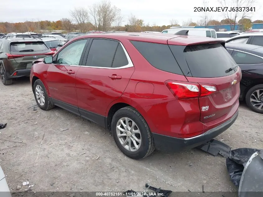 2018 Chevrolet Equinox Lt VIN: 2GNAXJEV7J6337341 Lot: 40752151