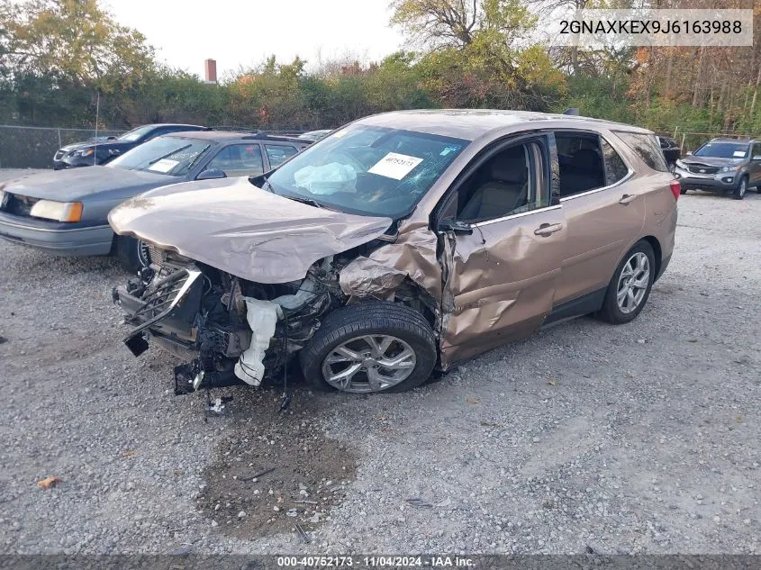 2018 Chevrolet Equinox Lt VIN: 2GNAXKEX9J6163988 Lot: 40752173