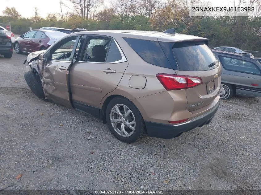 2018 Chevrolet Equinox Lt VIN: 2GNAXKEX9J6163988 Lot: 40752173