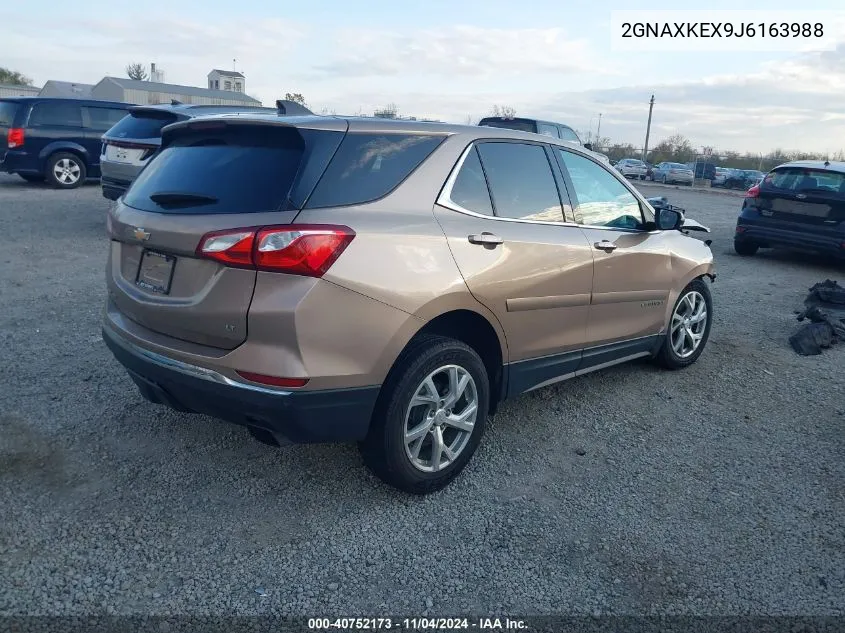 2018 Chevrolet Equinox Lt VIN: 2GNAXKEX9J6163988 Lot: 40752173