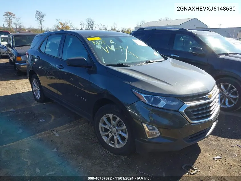 2018 Chevrolet Equinox Ls VIN: 2GNAXHEVXJ6148630 Lot: 40757672