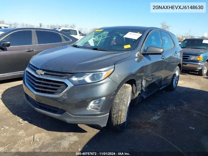 2018 Chevrolet Equinox Ls VIN: 2GNAXHEVXJ6148630 Lot: 40757672