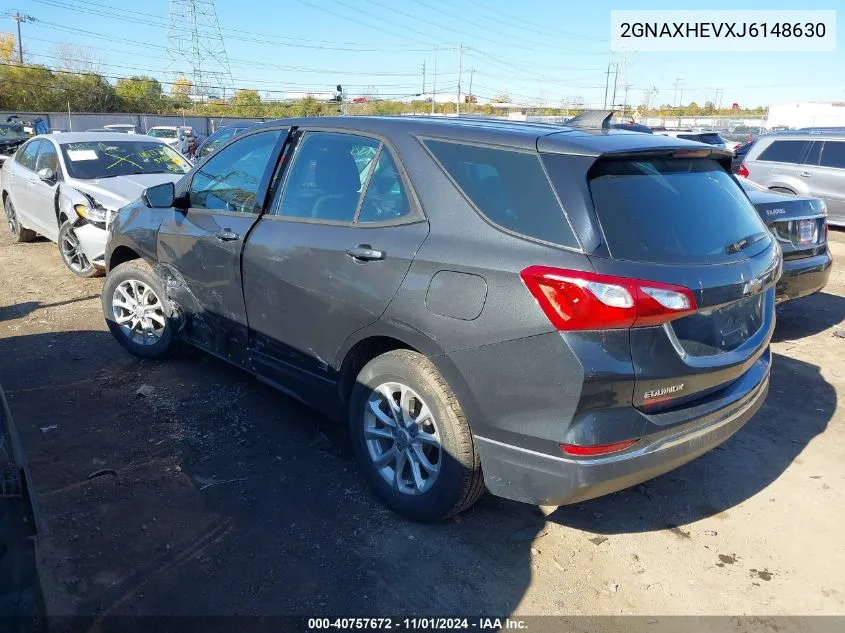 2018 Chevrolet Equinox Ls VIN: 2GNAXHEVXJ6148630 Lot: 40757672