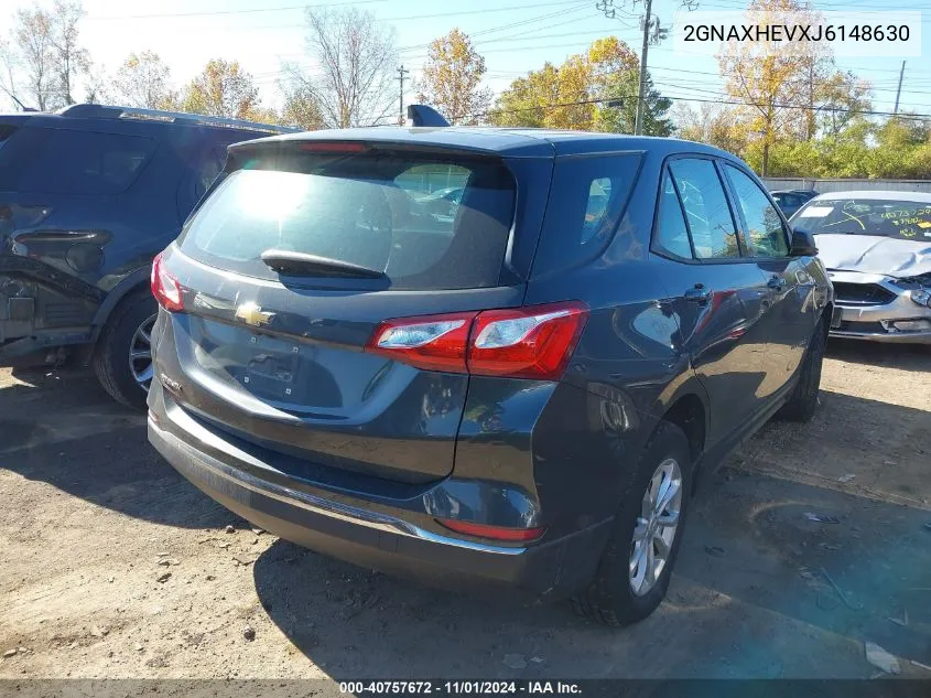 2018 Chevrolet Equinox Ls VIN: 2GNAXHEVXJ6148630 Lot: 40757672