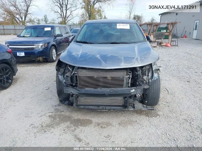 2018 Chevrolet Equinox Lt VIN: 3GNAXJEV4JL171291 Lot: 40758533