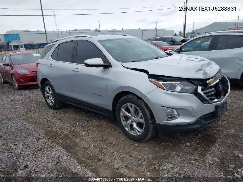 2018 Chevrolet Equinox Lt VIN: 2GNAXTEX1J6288831 Lot: 40759058