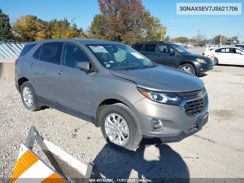 2018 Chevrolet Equinox Lt VIN: 3GNAXSEV7JS621706 Lot: 40760827