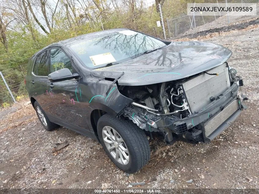 2018 Chevrolet Equinox Lt VIN: 2GNAXJEVXJ6109589 Lot: 40761450