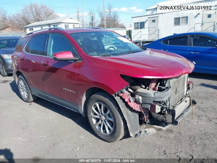 2018 Chevrolet Equinox Lt VIN: 2GNAXSEV4J6101932 Lot: 40762079