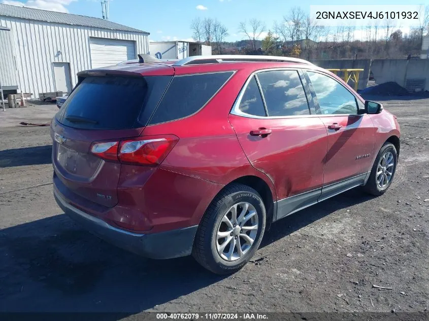 2018 Chevrolet Equinox Lt VIN: 2GNAXSEV4J6101932 Lot: 40762079