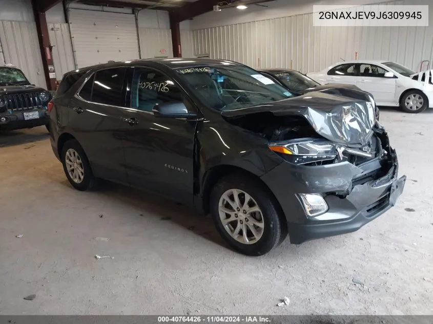 2018 Chevrolet Equinox Lt VIN: 2GNAXJEV9J6309945 Lot: 40764426