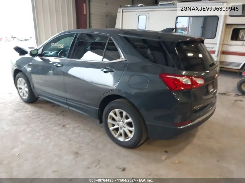 2018 Chevrolet Equinox Lt VIN: 2GNAXJEV9J6309945 Lot: 40764426