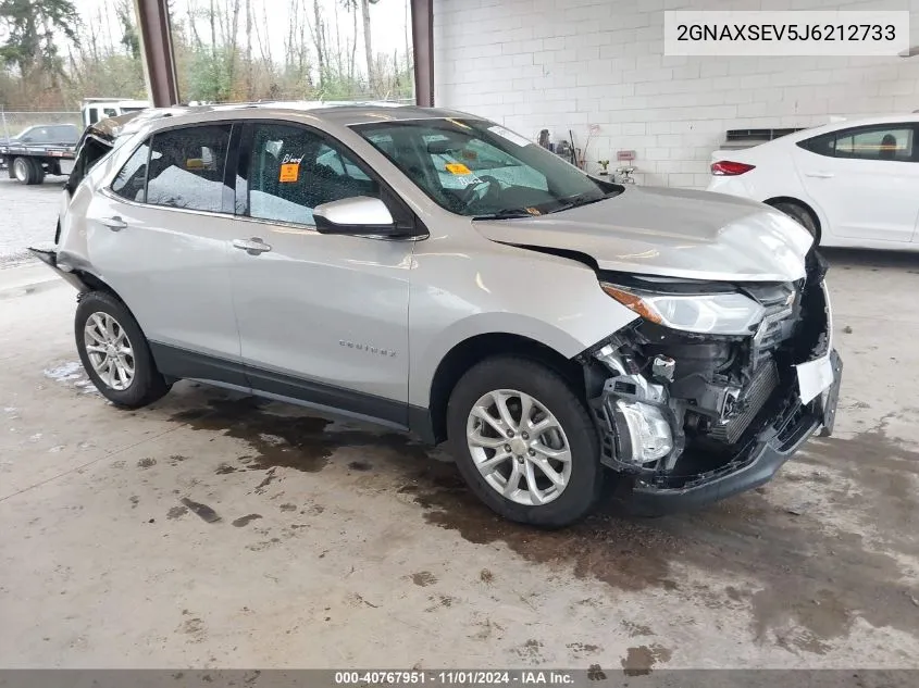 2018 Chevrolet Equinox Lt VIN: 2GNAXSEV5J6212733 Lot: 40767951