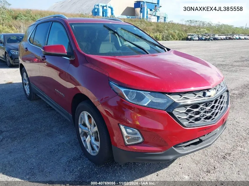 2018 Chevrolet Equinox Lt VIN: 3GNAXKEX4JL385558 Lot: 40769055