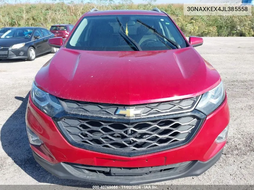 2018 Chevrolet Equinox Lt VIN: 3GNAXKEX4JL385558 Lot: 40769055