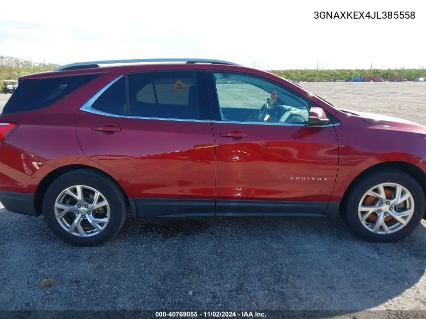 2018 Chevrolet Equinox Lt VIN: 3GNAXKEX4JL385558 Lot: 40769055