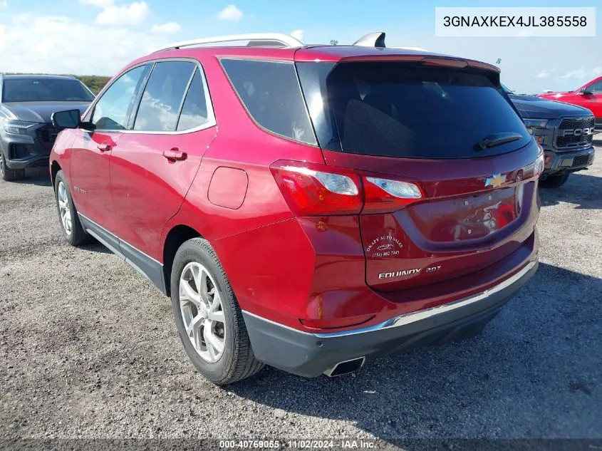 2018 Chevrolet Equinox Lt VIN: 3GNAXKEX4JL385558 Lot: 40769055