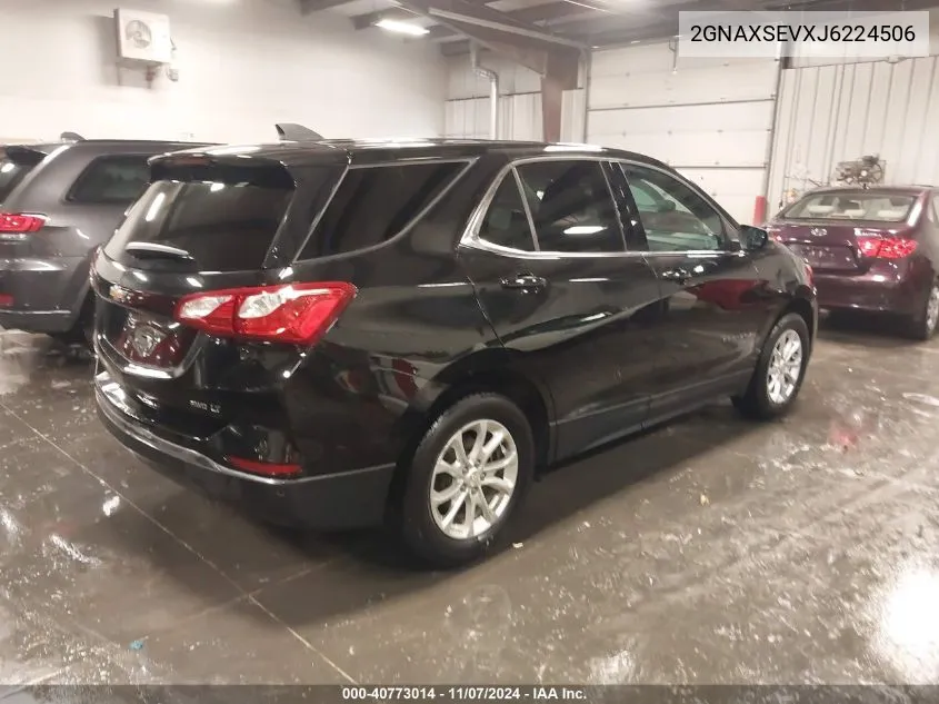 2018 Chevrolet Equinox Lt VIN: 2GNAXSEVXJ6224506 Lot: 40773014