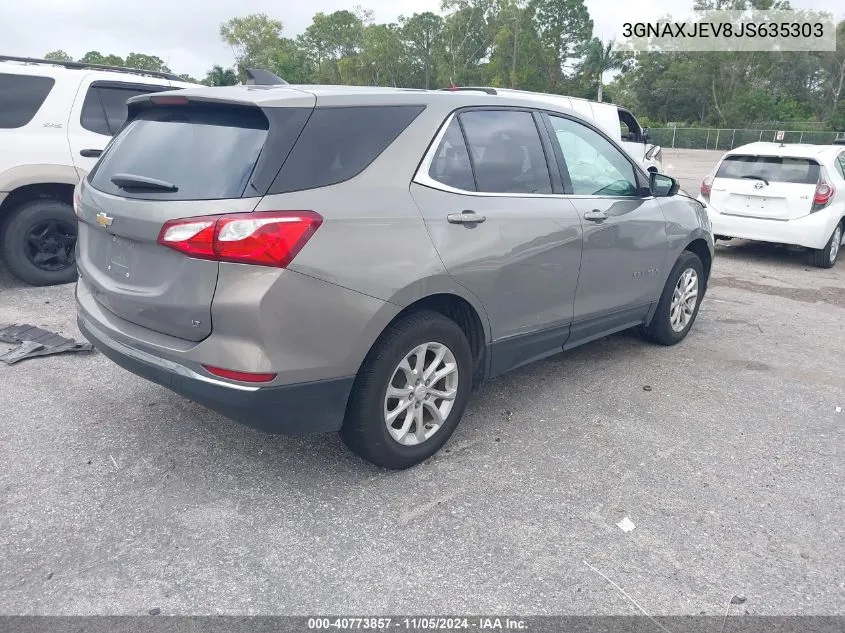 2018 Chevrolet Equinox Lt VIN: 3GNAXJEV8JS635303 Lot: 40773857