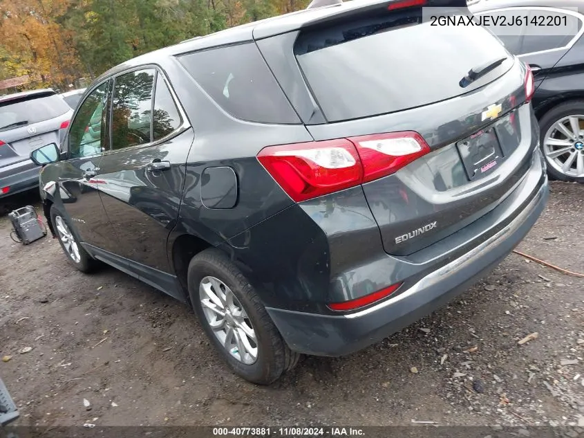 2018 Chevrolet Equinox Lt VIN: 2GNAXJEV2J6142201 Lot: 40773881